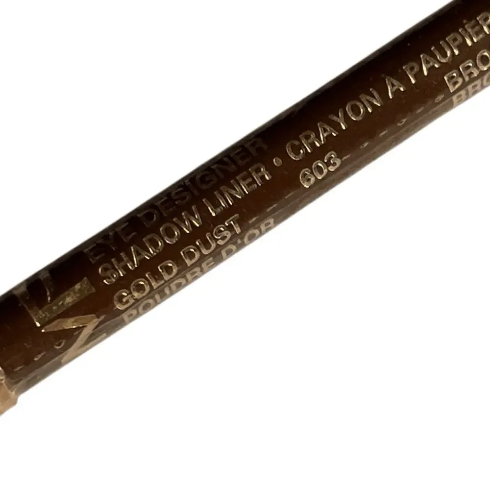 Max Factor EYE DESIGNER Eye Shadow Liner Pencil Dual Ended 603 Gold Dust/ Bronze